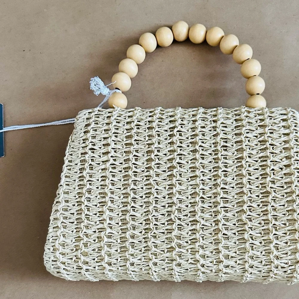 Haute Hippie Cream Textured Clutch - Picture 3 of 8